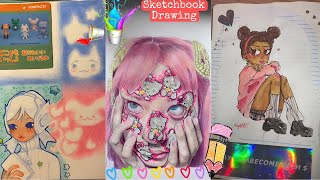 Sketchbook drawing and doodle ideas  Sketchbook Ideas  ART compilation 1 [upl. by Elna]