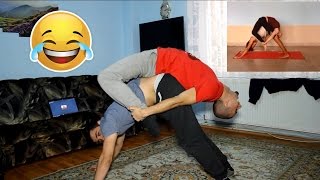 YOGA CHALLENGE CU FLORENTIN  💪💪 yoga challenge Romania [upl. by Airtened806]