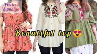 Beautiful top design for girls❤️ top design for ladies short top design [upl. by Fortier]