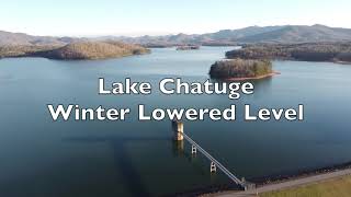 Lake Chatuge Winter Lowered Level with DJI Mavic Mini [upl. by Attelrahs]