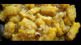 Pazham Nurukku Ripe Plantain cooked in CoconutJaggery syrup chinnuz I Love My Kerala Food [upl. by Bolger679]