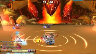 Dragonica  PvP Howitzer v Dragon Knight [upl. by Nosmirc]