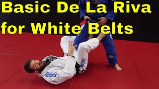 Basic De La Riva Sweep for White Belts with Position Details [upl. by Arabele]