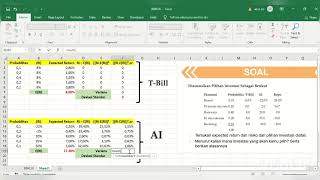 Cara Menghitung Return Harapan Portofolio Investasi Expected Return  Latihan Soal [upl. by Khanna]