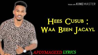 SACIID TAARIIKH HEES CUSUB WAA BEEN JACAYL lyrics 2020 HD [upl. by Kaycee641]