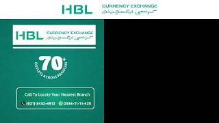 HBL Currency Exchange live rates [upl. by Lerred903]