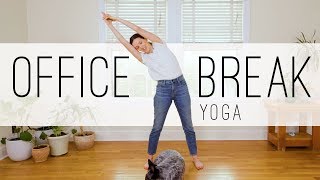 Office Break Yoga  14Minute Yoga Practice [upl. by Weinstock837]