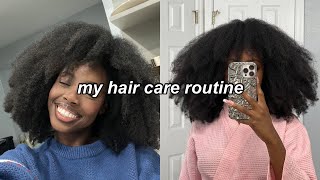 MY HAIR CARE ROUTINE FOR STRONGER NATURAL HAIR  type 4 🌀✨ [upl. by Jaye783]