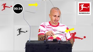 Angeliño vs Jeremie Frimpong  ⚡ Buzz Wire Challenge ⚡ [upl. by Oiznun]