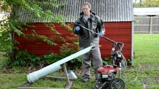 Fleshing Beaver Pelt with a Pressure Washer [upl. by Negrom]