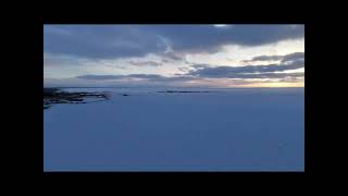 Jan 19th 2024 Mitchell’s Bay Ice Fishing View From The Sky [upl. by Atinahc482]