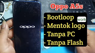 Cara Mengatasi Oppo A5s Mentok Logo [upl. by Llemor]