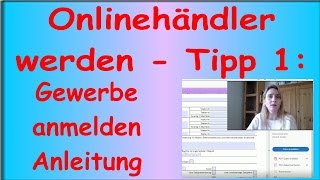 Tipps für Onlinehändler Gewerbeanmeldung  Anleitung wie man ein Gewerbe anmeldet  Lethargic Mom [upl. by Cleavland]