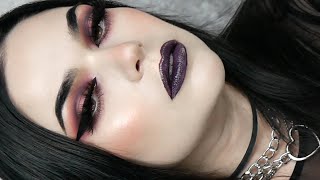 🔮DARK PLUM 🔮 kinda goth makeup tutorial [upl. by Carlisle804]