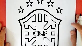 COMO DESENHAR O ESCUDO DO BRASIL [upl. by Acired]