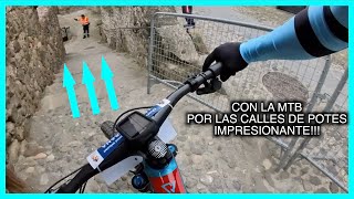 SPRINT URBANO MTB VALLE DE LIEBANA POR LAS CALLES DE POTES IMPRESIONANTE [upl. by Philbert]