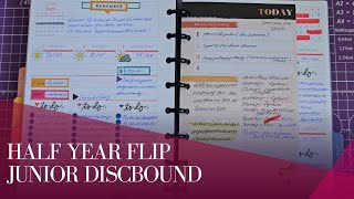 Plum Paper Planner  Half Year Planner Flip  Junior Discbound  Home Planner  2023 [upl. by Annawik556]