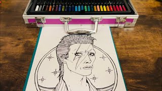 ASMR Colouring in David Bowie [upl. by Mauer]