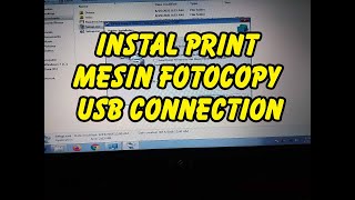 Cara instal print fotocopy IR 4570 USB connection [upl. by Bugbee]