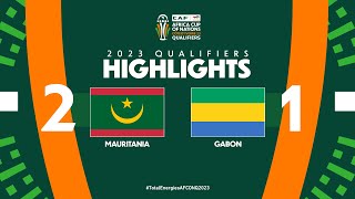 Mauritania 🆚 Gabon  Highlights  TotalEnergiesAFCONQ2023  MD6 Group I [upl. by Enyawal]