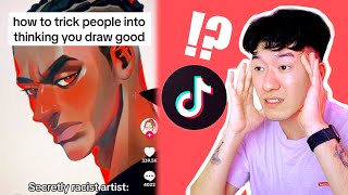 IM SO TIRED OF THESE TIKTOK ART TIPS [upl. by Airemaj]