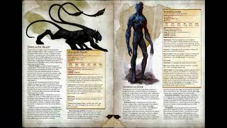 Monster Manual 16 Displacer Beast and Doppelgänger softspoken [upl. by Adaurd]