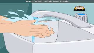 Wash Your Hands  Nursery Rhyme with Lyrics [upl. by Loggia]