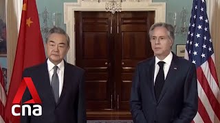 US Blinken to meet Chinas Wang Yi at sidelines of Munich Security Conference [upl. by Anaigroeg166]