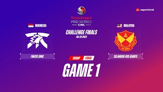 Fnatic ONIC vs Selangor Red Giants GAME 1 SPS Season 5 Challenge Finals  SRG VS FNOC ESPORTSTV [upl. by Ytteb]