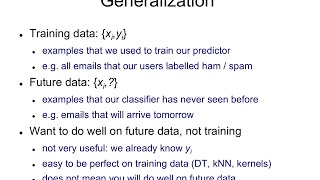 IAML81 Generalization in machine learning [upl. by Tristis]