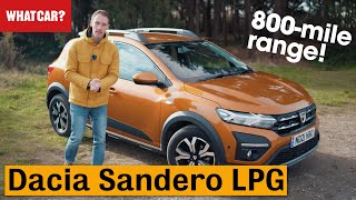 NEW Dacia Sandero Stepway review – and why the BiFuel LPG model makes sense  What Car [upl. by Olatha]