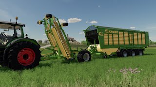 FS22  Lizard Trailed Windrower [upl. by Grewitz843]