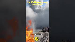 Is Yellowstone Waking up Biscuit Basin Explosion Footage MUST SEE viral shorts [upl. by Nedrah622]