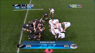 final All blacks vs France rugby world cup new zealand 2011 first halftime [upl. by Chiles]