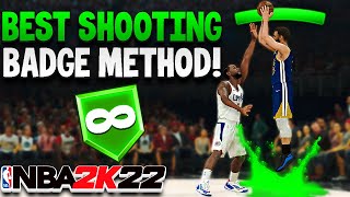 How to Get SHOOTING BADGES in NBA 2K22 Current Gen Fast and Easy Shooting Badge Method [upl. by Berri]