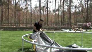 How to Assemble Round Trampoline [upl. by Nuy]