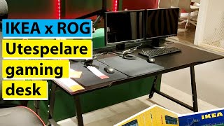 IKEA X ROG Utespelare Gaming desk review [upl. by Aitra]