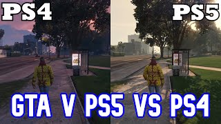 Gta 5 PS5 vs PS4 Gameplay Comparison  Gta 5 Online PS5 Graphics vs PS4 [upl. by Arateehc]