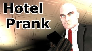 Agent 47 Calls a Hotel  Prank Call Machinima [upl. by Norvan]