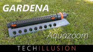 🛠GARDENA Aquazoom 350  Viereckregner Rasensprenger Review amp Test [upl. by Bailey]