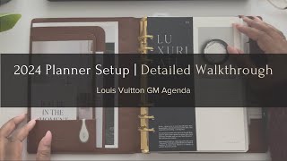 2024 Planner Setup  Flipthrough  LV Agenda  The Planner Aisle [upl. by Wilow213]