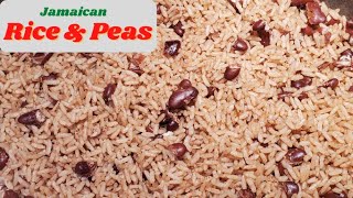 How To Make Jamaican Rice And Peas Step By Step Recipe  Caribbean Food Rice amp Peas [upl. by Ailad]