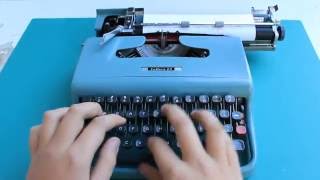 Typewriting  1963 Olivetti Lettera 22 typewriter [upl. by Ixel]