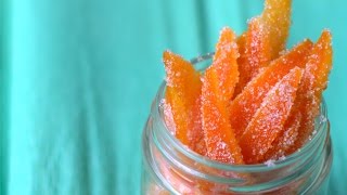 How To Make Candied Orange Peels  Candied Orange Peel Recipe [upl. by Inot759]