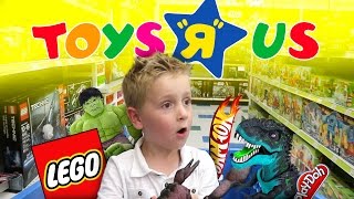 Toys R Us Shopping and Toy Haul for LEGO withy Little Flash  KIDCITY [upl. by Guthrey]