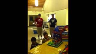 Bearskin Boyz sing for little brother Jaden [upl. by Fosque399]