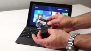 ASUS Transformer Book T100 Windows 81 Intel Bay Trail Tablet Review [upl. by Aiekan]