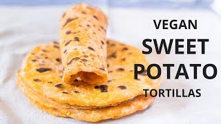 Vegan Sweet Potato Tortillas  Blooming Nolwenn [upl. by Labina]