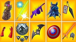 Evolution of ALL Mythic Weapons amp Items Fortnite Chapter 1  Chapter 4 [upl. by Isyak806]