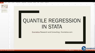 STATA  Estimating Single and Simultaneous Quantile Regressions for nonnormal variables [upl. by Nodnrb]